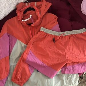 Lululemon jacket and matching shorts